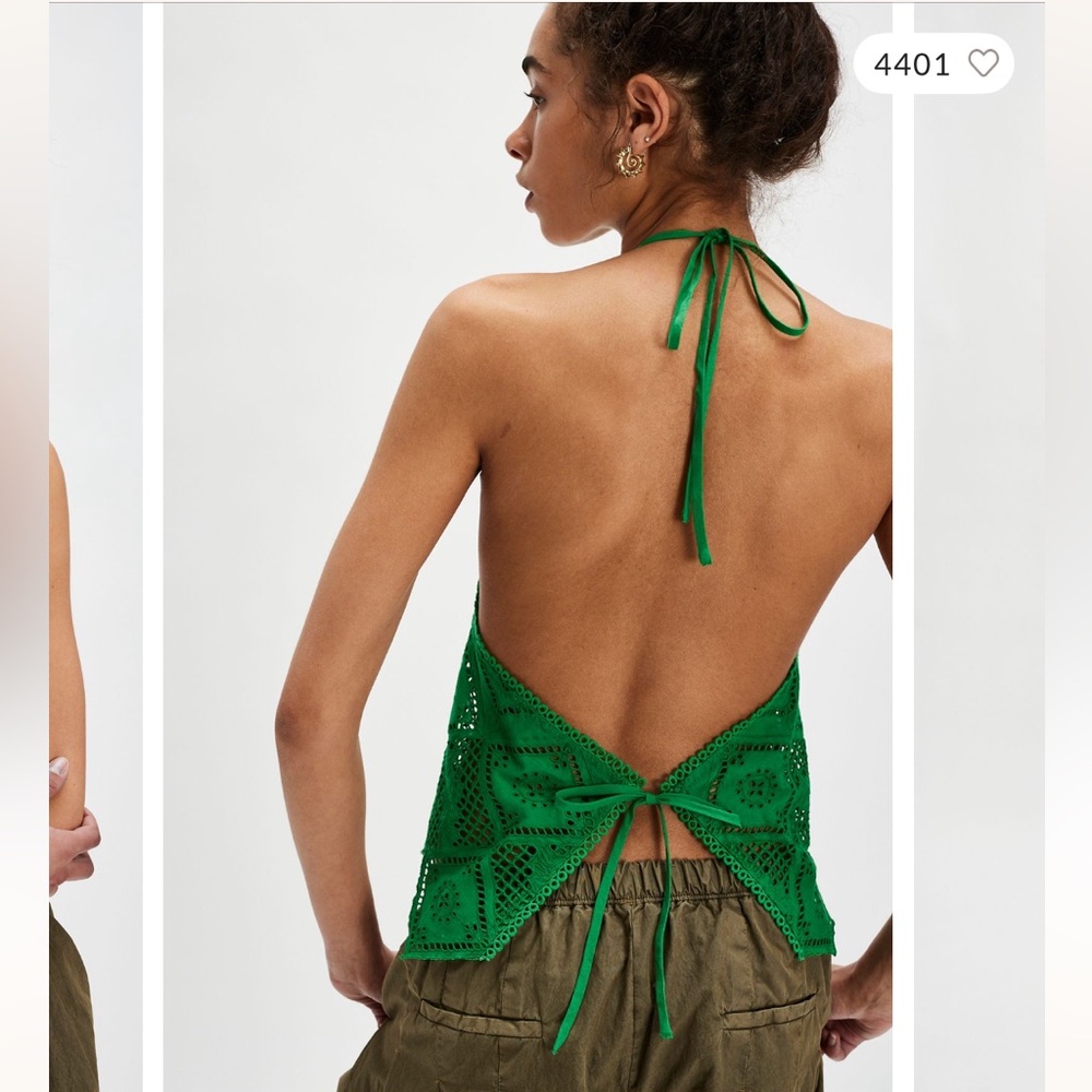 NWT Free People Hankie Halter Top (size S) - Picture 2 of 13